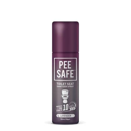 Pee Safe Toilet Seat Sanitizer - Travel Pack (lavender, 50 Ml)